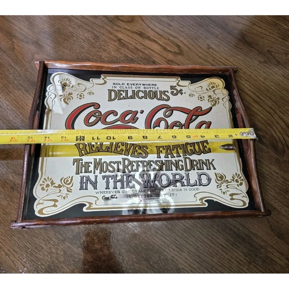 Vintage Coca-Cola‎ Mirror Serving Tray (H4) S#535